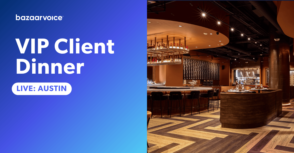 Live event, VIP dinner in Austin, TX.