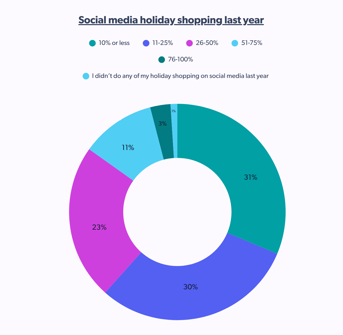social media holiday shopping last year