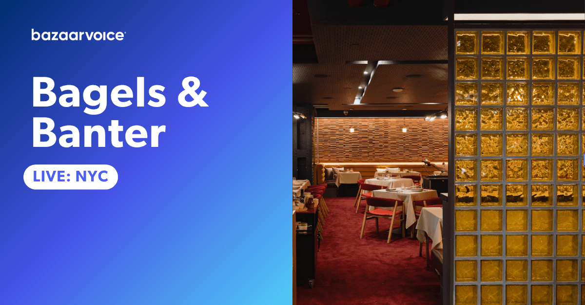 Live event, Bagels & Banter. Join us in New York, NY.