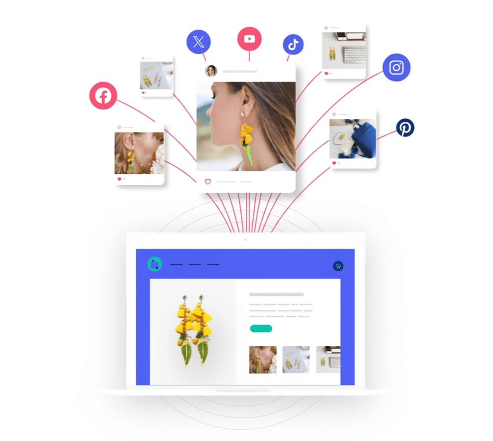 Marketing dashboard displaying search filters and profile analytics.