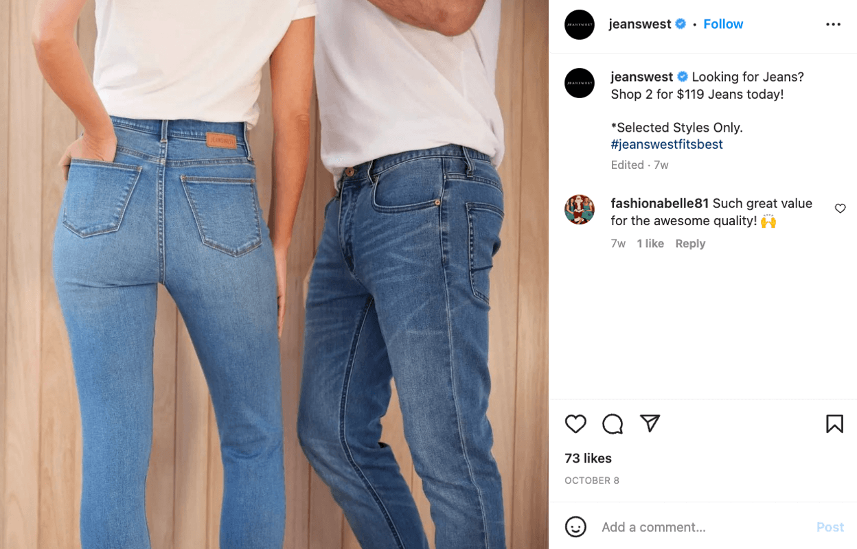 2 for $119 Jeans