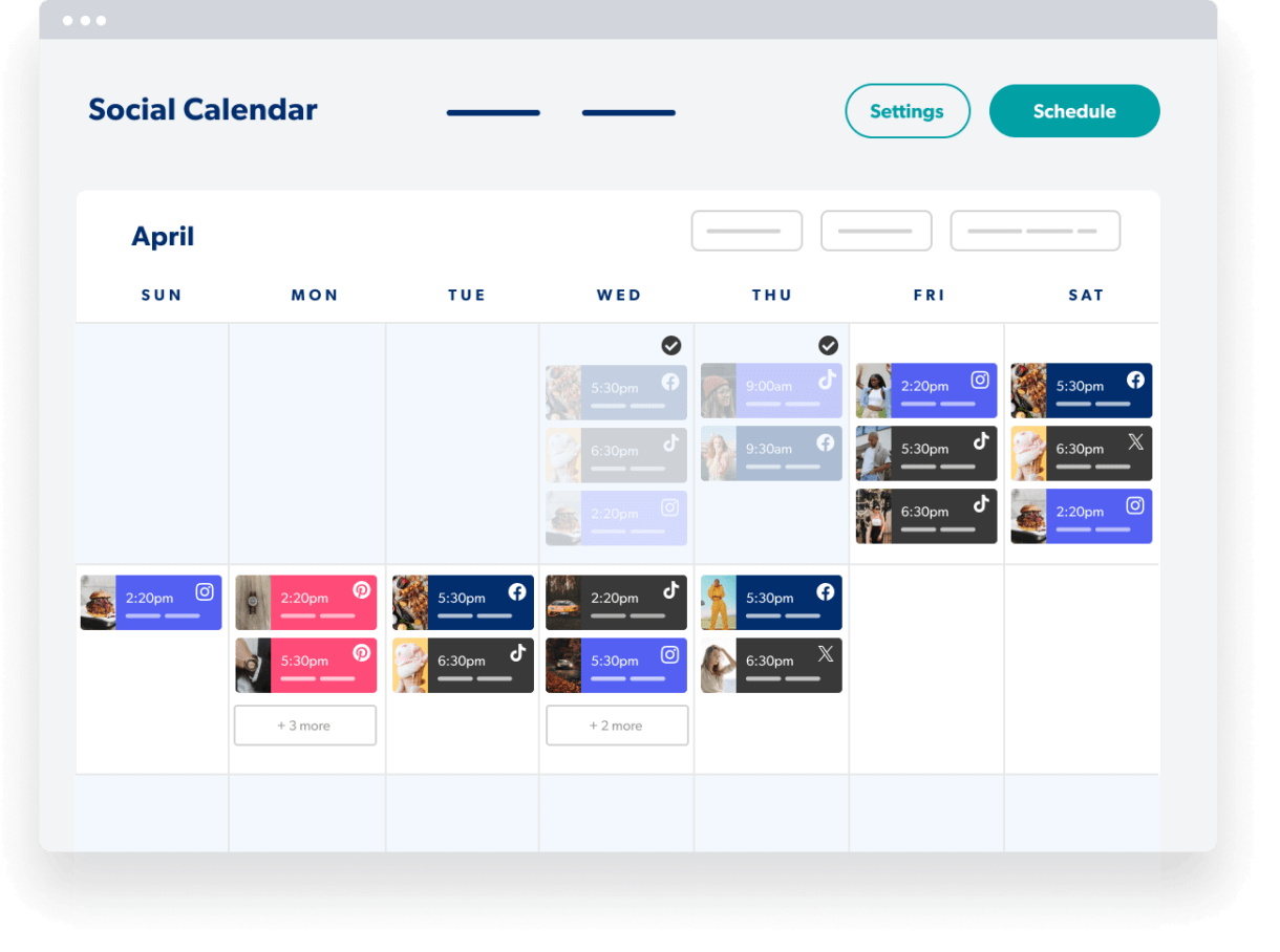 social calendar